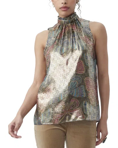 Trina Turk Rissa Silk-blend Top In Multi