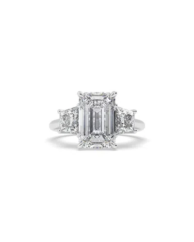 Lab Grown Diamonds 14k 5.40 Ct. Tw. Lab-grown Diamond Ring In Metallic