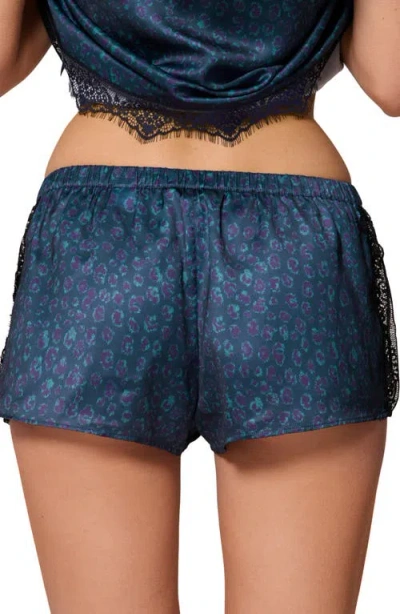 Simone Perele Satin Secrets Lounge Shorts In Blue