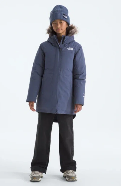 The North Face Kids' Arctic Waterproof 600-fill Power Down Parka In Blue