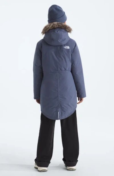 The North Face Kids' Arctic Waterproof 600-fill Power Down Parka In Blue