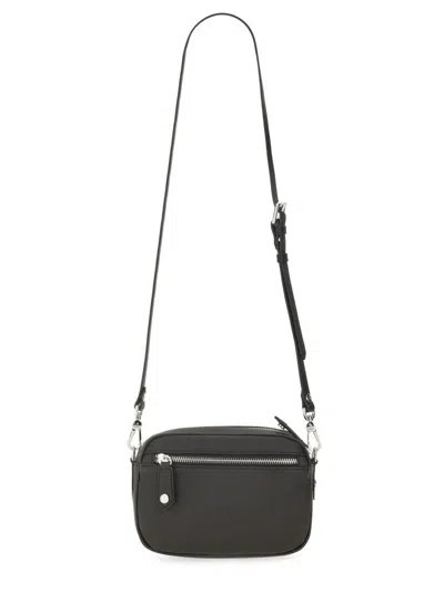 Vivienne Westwood Adjustable Strap Shoulder Bag With Rear Zip Pocket In Black