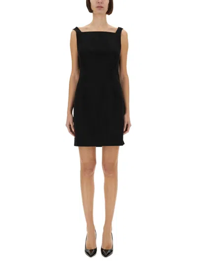 Givenchy Cutout Draped Mini Dress In Black