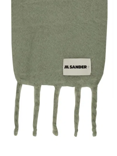 Jil Sander Marc Jacobs The Monogram Engraved Hoop Earrings In Green