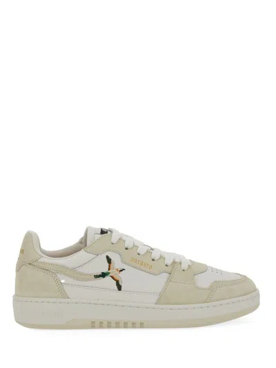 Axel Arigato Dice Lo Embroidered Leather Sneakers In White