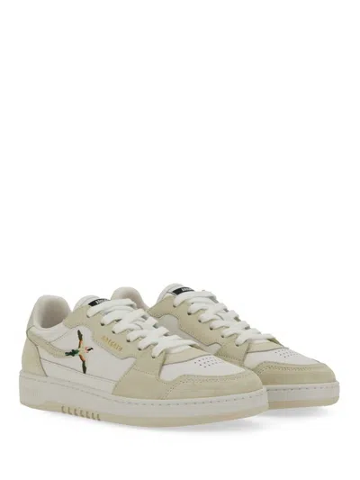 Axel Arigato Dice Lo Embroidered Leather Sneakers In White