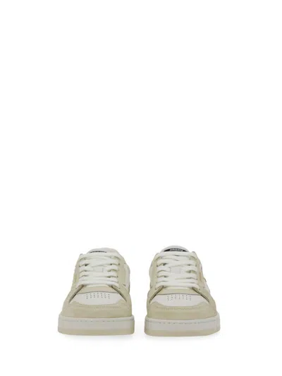 Axel Arigato Dice Lo Embroidered Leather Sneakers In White