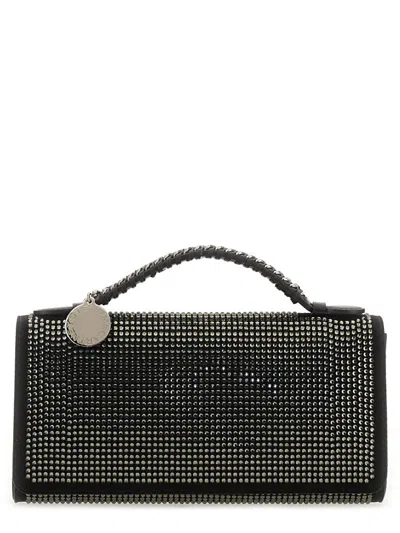 Stella Mccartney Shoulder Bag With Chain Strap And Stud Embellishments In Black