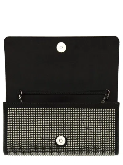 Stella Mccartney Shoulder Bag With Chain Strap And Stud Embellishments In Black