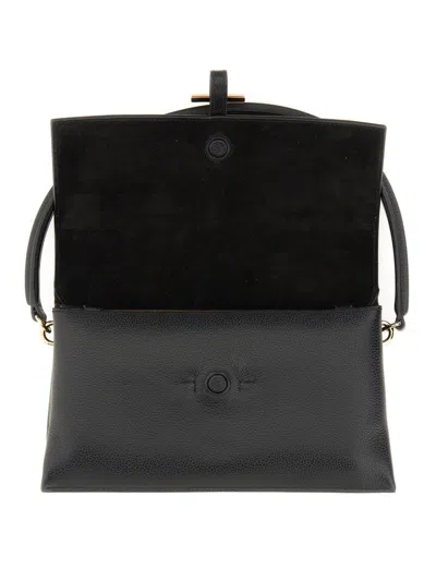Tod's Flap Bag "t Timeless" In Black