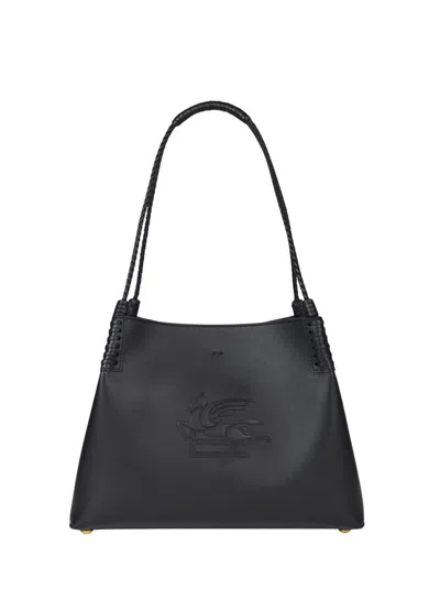 Etro Small Libra Tote Bag In Black