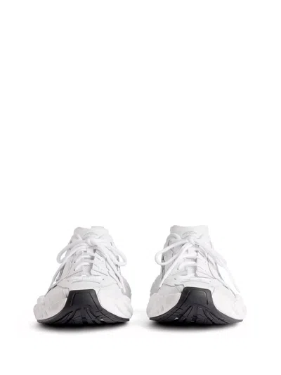 Balenciaga Monday Leather & Synthetic Sneakers In White