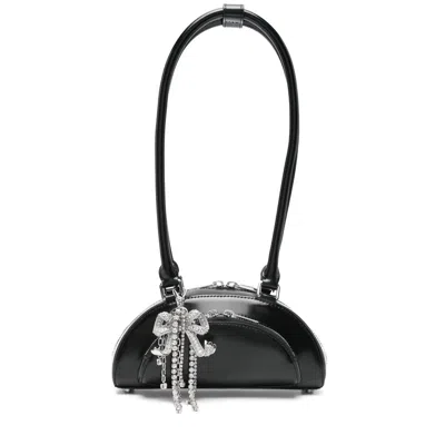 Self-portrait Self Portrait Women Black Mini Shoulder Bag In Black