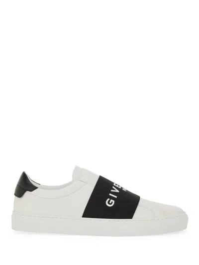 Givenchy Sneaker Urban Street In Pelle Con Fascia Elasticizzata In White