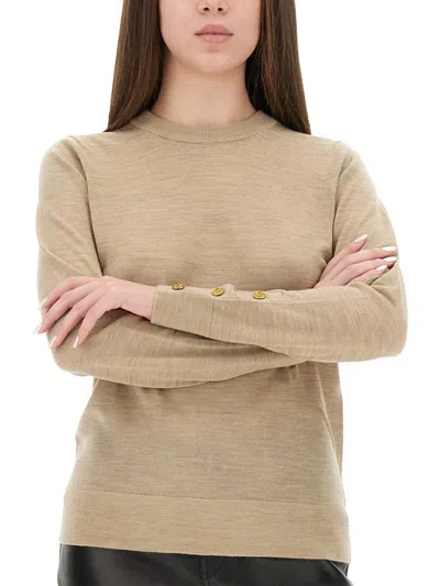 Michael Kors Merino Wool Sweater In Neutral
