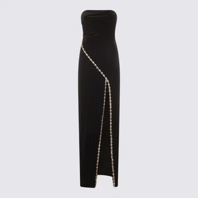 Nissa Strapless Maxi Dress In Black