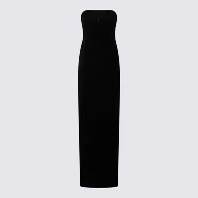 Nissa Strapless Maxi Dress In Black
