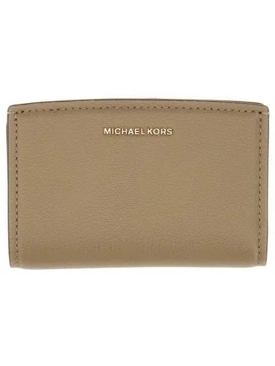 Michael Kors "bryant Medium" Wallet Id Window In Brown