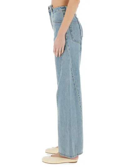 Maison Margiela Décortiqué Denim Jeans Blue In Blue