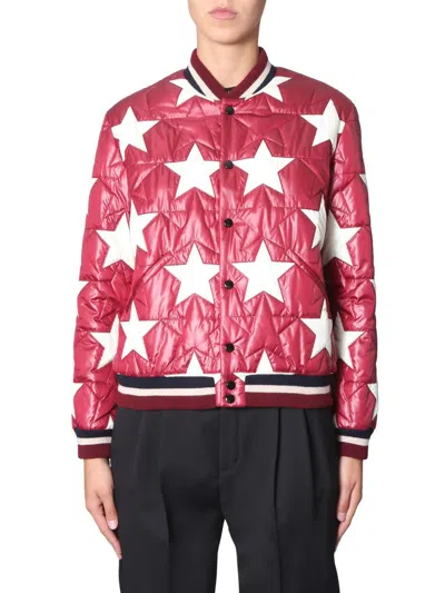 Saint Laurent "varsity" Jacket In Red