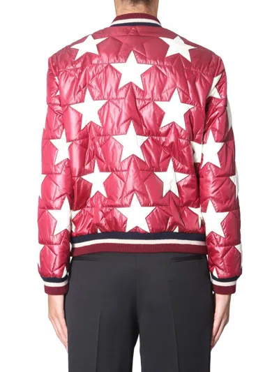 Saint Laurent "varsity" Jacket In Red