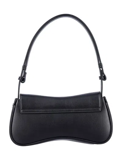 Diesel Black Leather Play Clutch In Black