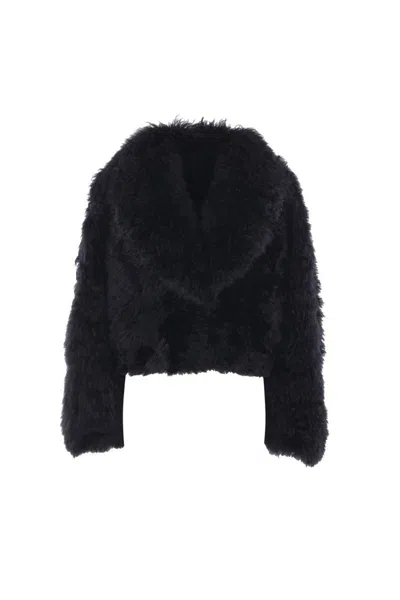 Blancha Long-sleeved Casual Jacket In Black