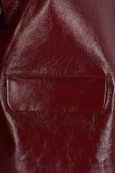 Self-portrait Faux Leather Jacket In Animal Print