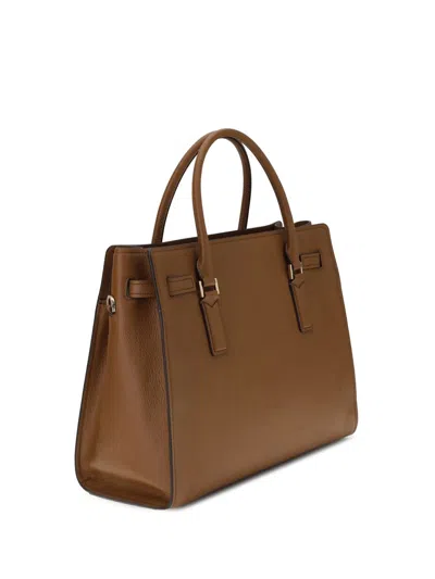 Michael Kors Leather Shoulder Bag In Brown