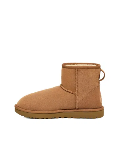 Ugg Mini Classic Ii Beige Pull-on Boots In Suede Woman In Neutral