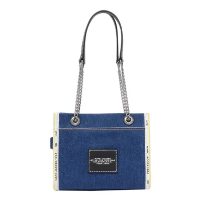 Marc Jacobs The Denim Chain Medium Tote Bag In Gold