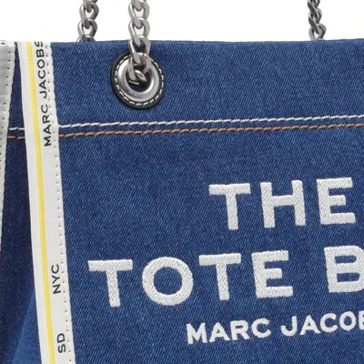 Marc Jacobs The Denim Chain Medium Tote Bag In Gold