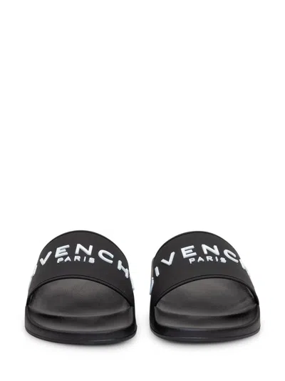 Givenchy Man Sandals Black Size 8 Thermoplastic Polyurethane
