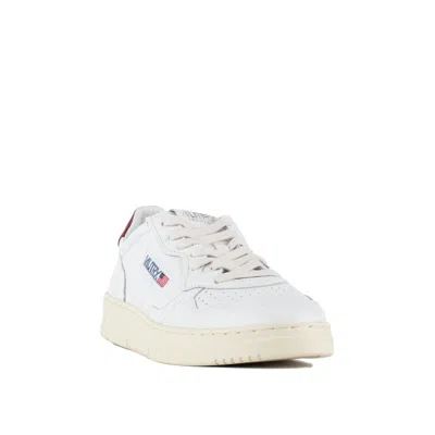 Autry Syrah And White Leather Medalist Low Sneakers In Multi