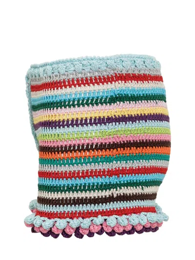 Matimì Crochet-knit Shorts In Animal Print