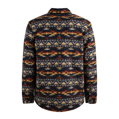 Mc2 Saint Barth Wool-blend Overshirt With Navajo Pattern In Multi