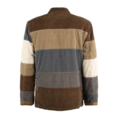 Fay 4 Velvet Patchwork Hooks -  Archive In Brown