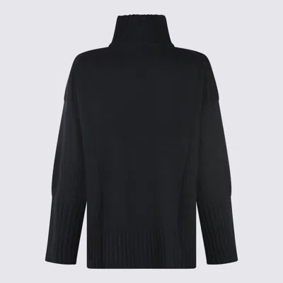 Antonelli Turtleneck Long Sleeve Sweater In Black