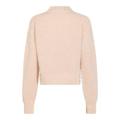 Marni Ribbed High-neck Sweater With Thumbholes In Multi