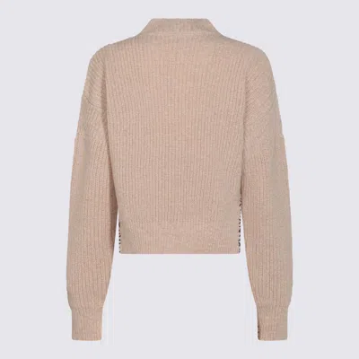 Marni Ribbed High-neck Sweater With Thumbholes In Multi