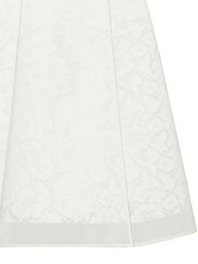 Tory Burch Corded Lace Skirt In White