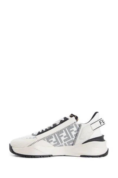 Fendi Men Flow Sneakers In White