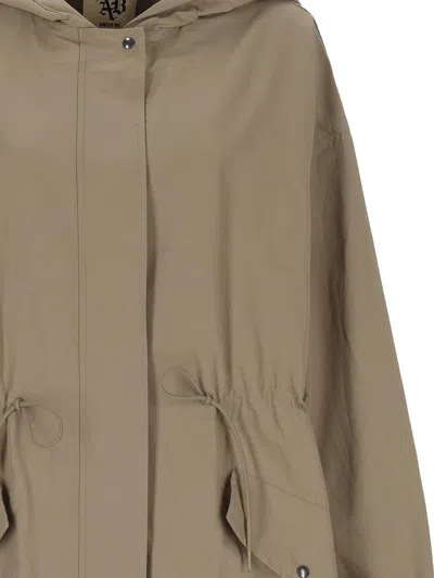 Aniye By Willow Drawstring Hooded Parka In Brown