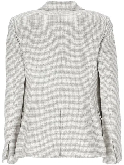 Theory Blazer In Grey Linen In Neutral
