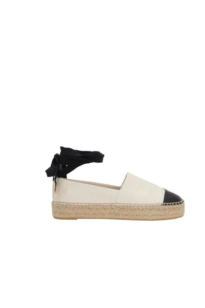 Tory Burch 20mm Cap-toe Leather Espadrilles In White