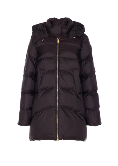 Pinko Calzone Down Jacket In Gray