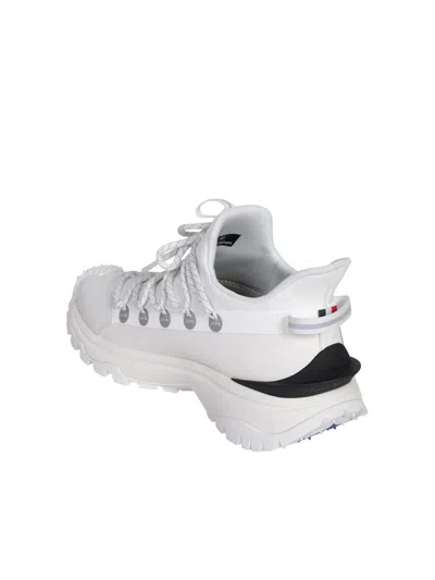Moncler White Nylon Sneakers In White