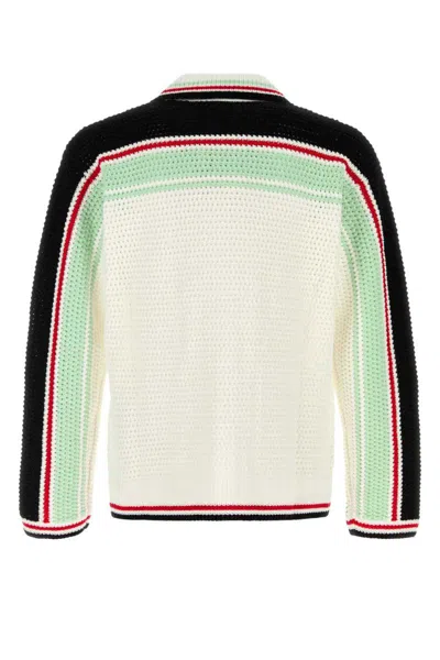 Casablanca Men's Faux Crochet Shirt In Multi