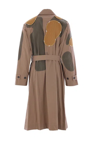 Craig Green Beige Utility Patch Trench Coat In Brown