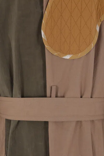 Craig Green Beige Utility Patch Trench Coat In Brown